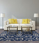 Harbor 4220 Navy Marina Rug, 2'x3'