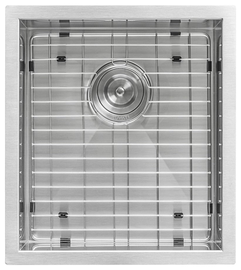 Ruvati 16" Undermount Bar Prep Sink Stainless Steel, RVH7111
