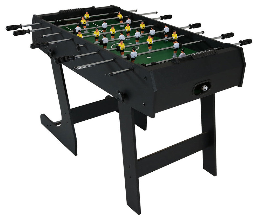 Sunnydaze Compact 48-Inch Folding Foosball Game Table - Create a Game Room