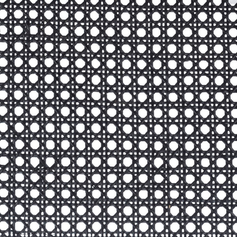 Safavieh Saito Low Back Cane Bar Stool, Black