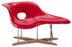 Modern Contemporary Living Room Chaise Red