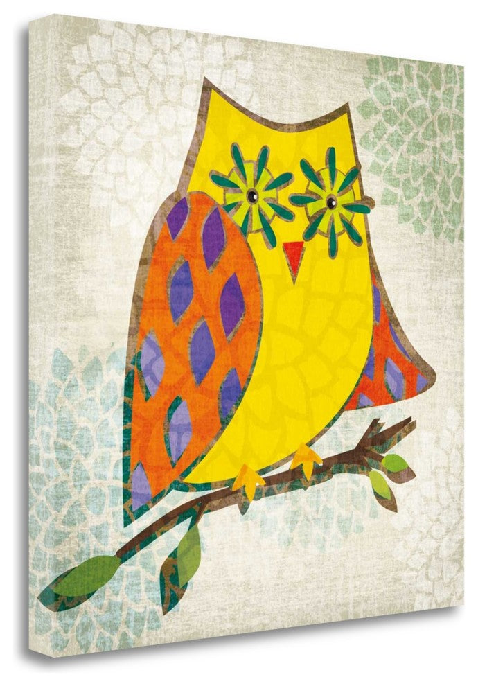 "Whos Hoo II" By Tandi Venter,Ready to Hang Giclee Print on Gallery Wrap Canvas