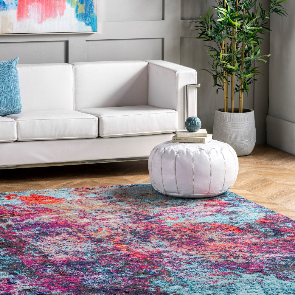 Nuloom Cloud Nebula Abstract Area Rug, Multicolor 9'x12'