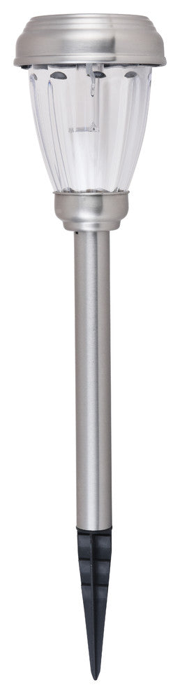 Silver Finish 3000K Led Outdoor Path Light Pack Of 6T