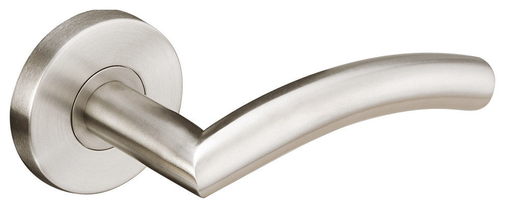 Brussels Lever, Tubular Passage, Satin Stainless Steel, 2-3/4" Backset
