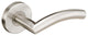 Brussels Lever, Tubular Passage, Satin Stainless Steel, 2-3/4" Backset