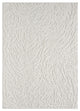 Nimes Topo Relief Area Rug, Ivory, 2'x7'3"