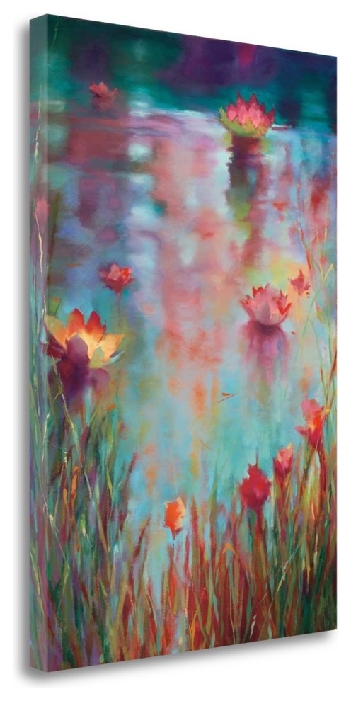 "Garden Reeds" By Donna Young,Ready to Hang Giclee Print on Gallery Wrap Canvas