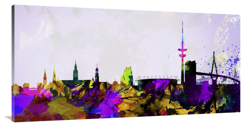 "Hamburg City Skyline" Fine Art Print