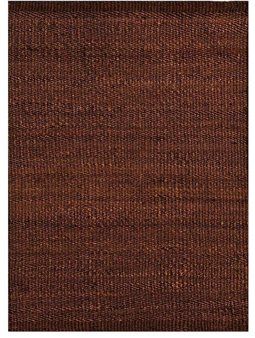 Handwoven Jute Rug, Dark Brown, 5'x8'