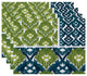 18"x14" Free Spirit, Geometric Print Placemat, Teal, Set of 4