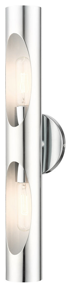 Polished Chrome Contemporary, Minimal, Industrial, Urban, Sleek Sconce