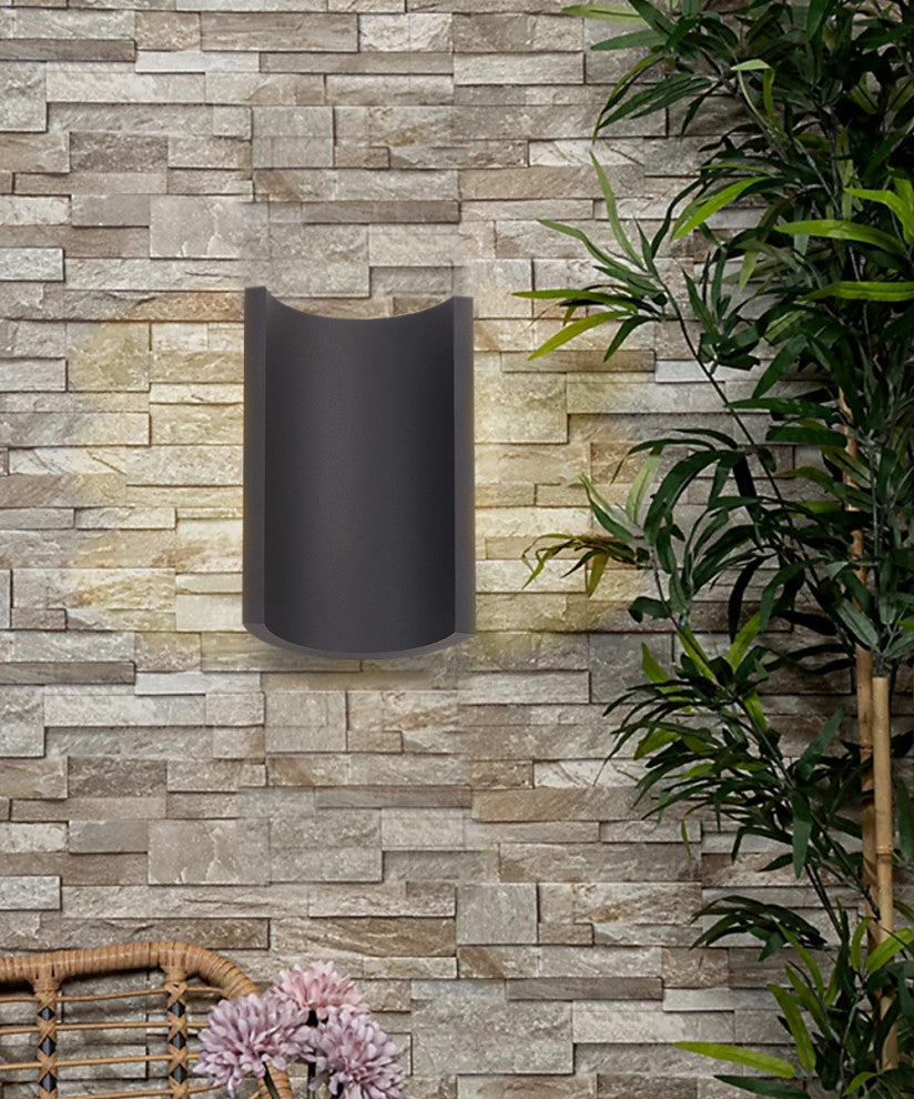 Alumilux Diverge 5"H 2-Light LED Outdoor Wall Sconce Solid Aluminum Bronze Finis