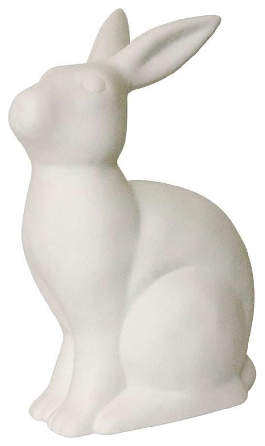 Simple Designs Porcelain Bunny Rabbit Shaped Animal Light Table Lamp