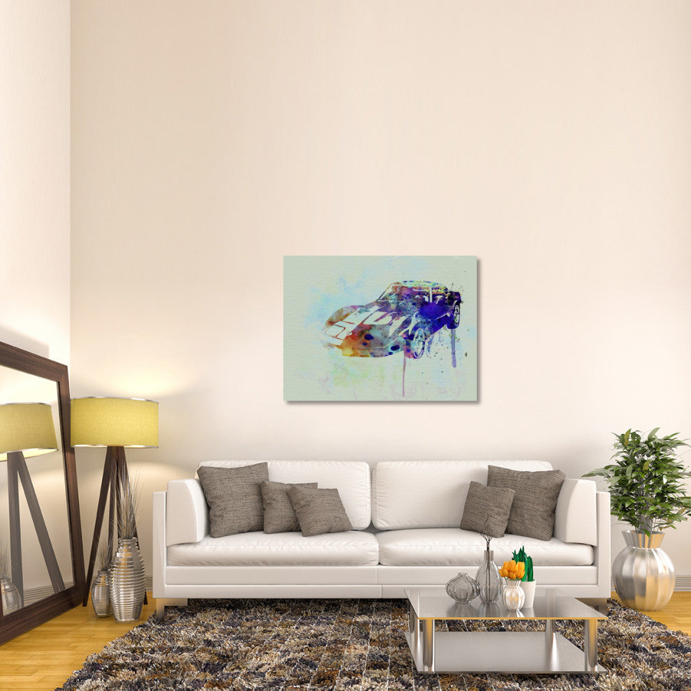 "Corvette watercolor" Fine Art Print