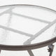 GDF Studio 5-Piece Jason Outdoor Multi-Brown Wicker Folding Dining Set