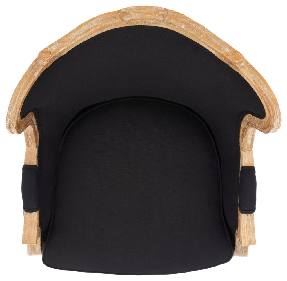 Safavieh Couture Fallon Wing Chair, Black