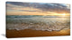 "Bright Cloudy Sunset in Calm Ocean" Seascape Wall Art, 1 Panel, 60"x28"