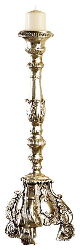 Medium Scroll Footed Candlestick