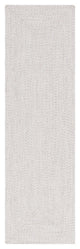 Safavieh Braided BRA201 Rug Machine-Washable, Ivory/Light Grey, 2'3"x10'