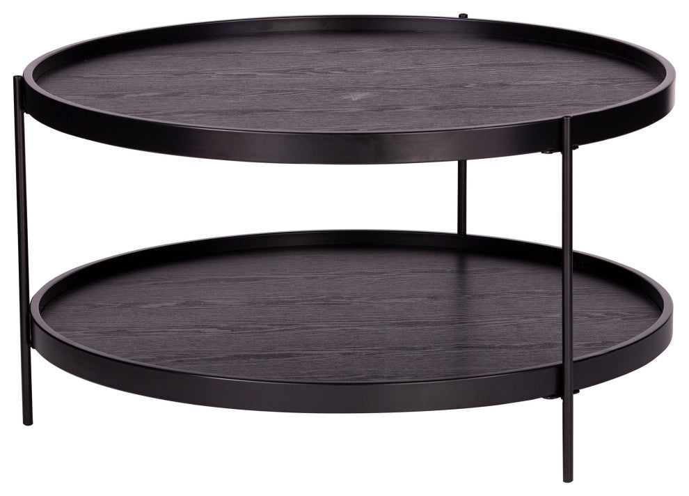 Vestal Round Farmhouse Style Cocktail Table