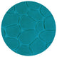 Bath Rug Memory Foam Mat 3D Pebble 32"x20", Peacock Blue, Bath Mat