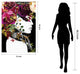 Beautiful Woman Printed Wall Art Unframed Free Floating Tempered Glass