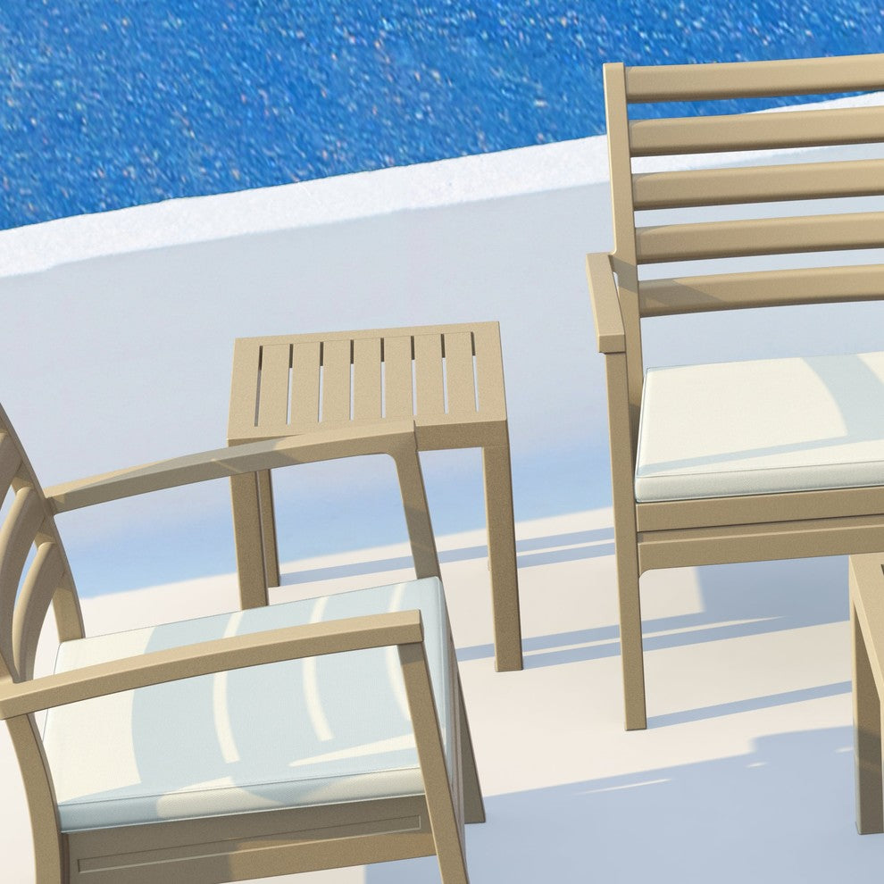 Compamia Ocean Outdoor Side Table, Taupe