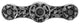 Jeweled Lily Pull Antique Brass, Blue Sodalite Natural Stone, Brite Nickel, Blue