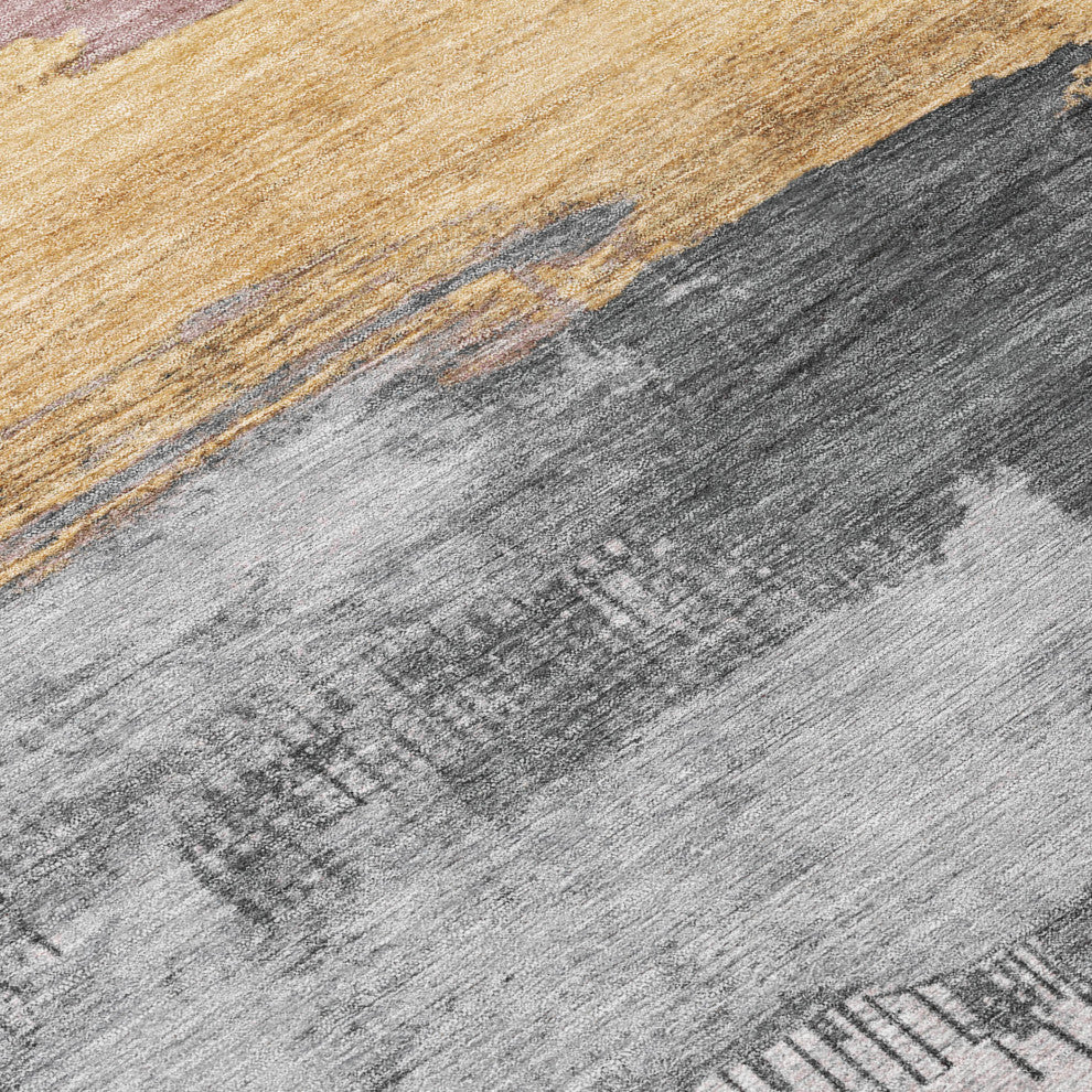 Machine Washable Indoor/Outdoor Chantille ACN1880 Blush 10' x 14' Rug