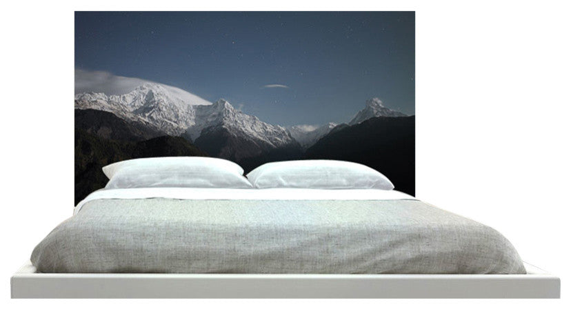 "Snow On Mountains" Headboard