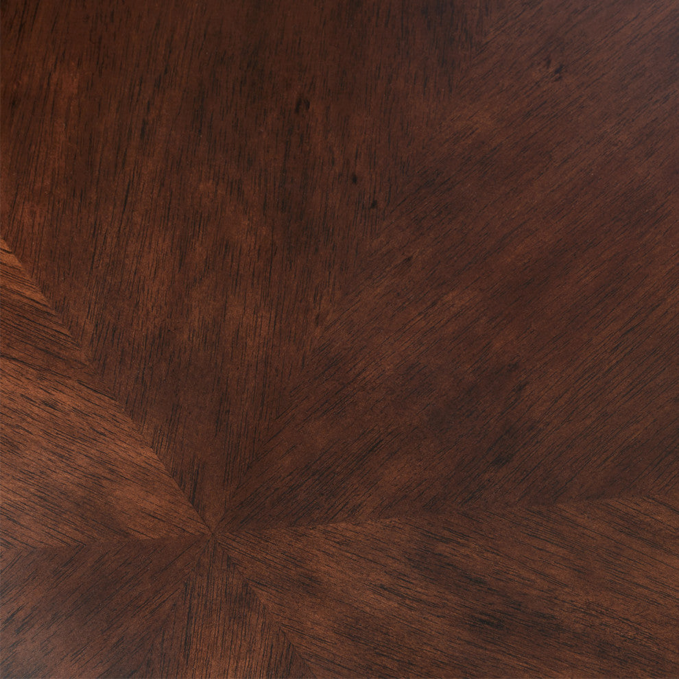 Camellia Field End Table, Warm Pecan