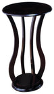 Benzara BM160089 Contemporary Plant Stand, Bottom Storage Shelf, Brown