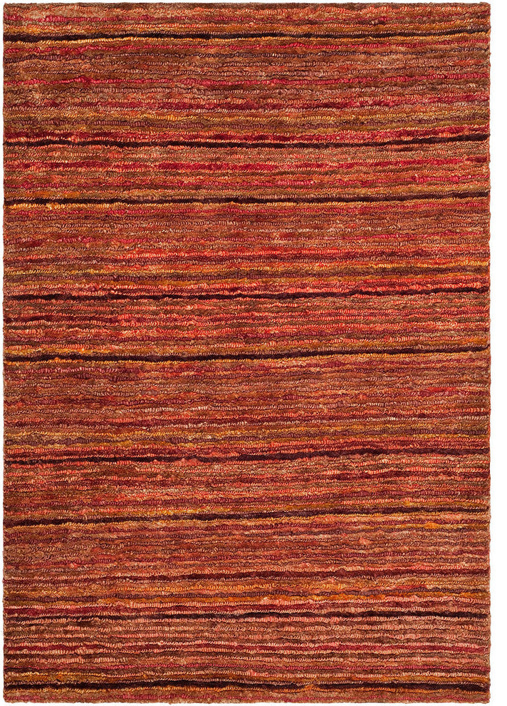 Safavieh Organica org212a Striped Rug, Red/Multi, 8'x10'