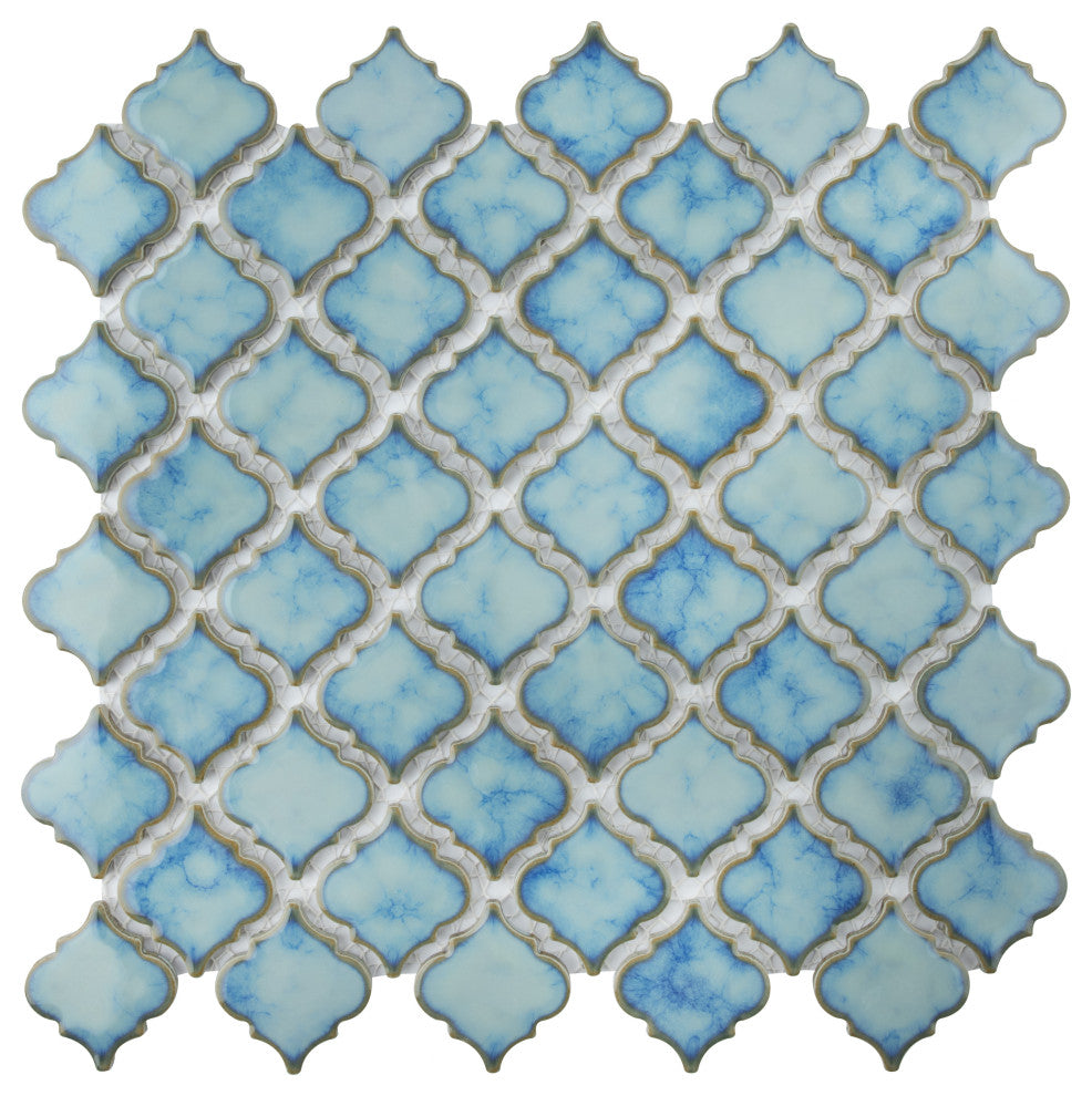Hudson Tangier Mosaic Floor and Wall Tile, Marine