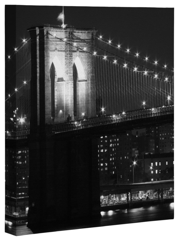 Deny Designs Leonidas Oxby Brooklyn Bridge 125 Art Canvas