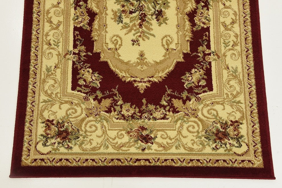 Unique Loom Red Henry Versailles 3' 3 x 5' 3 Area Rug