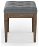Waverly Small Tufted Ottoman Bench
