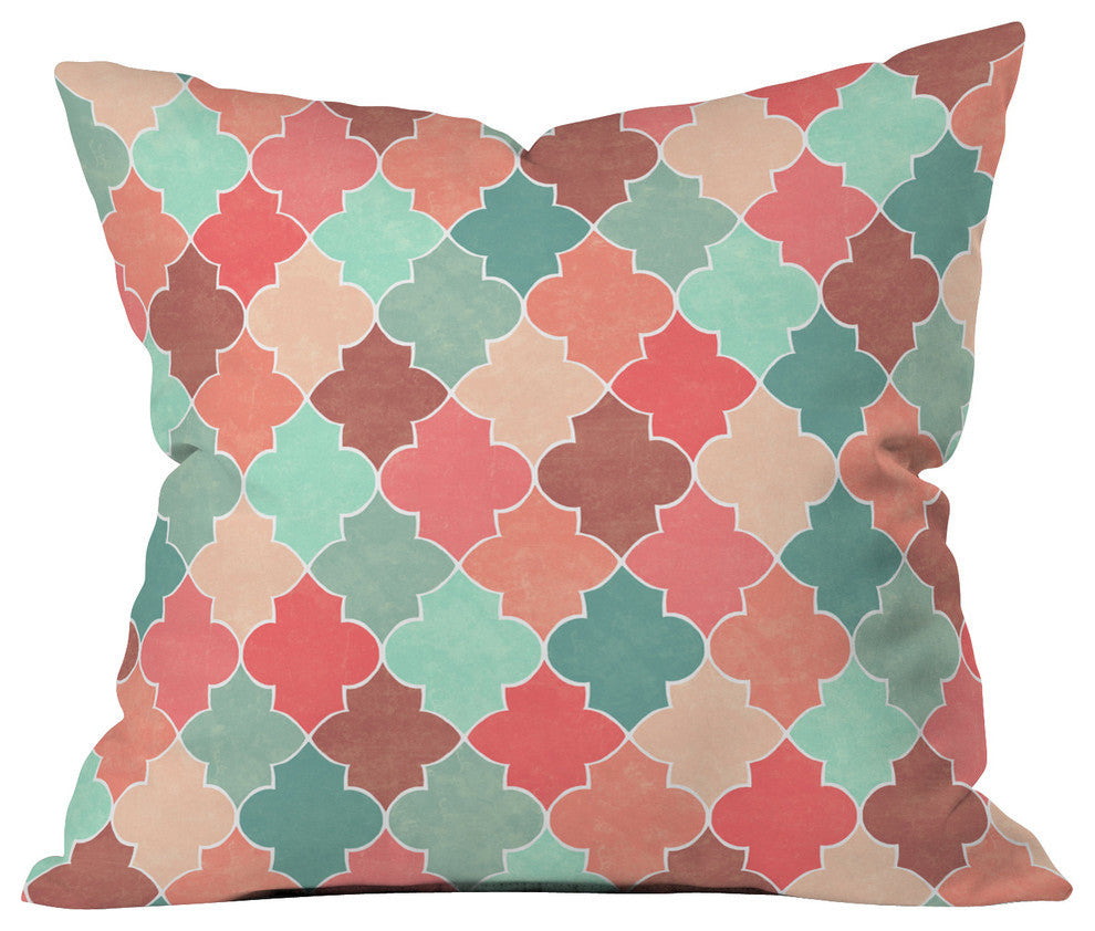 Jacqueline Maldonado Morocco Pastel Outdoor Throw Pillow