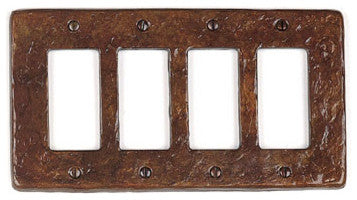 Wall Plate Cover 6.5"x4.5", Wrought Decorative Bronze wall switch plate cover