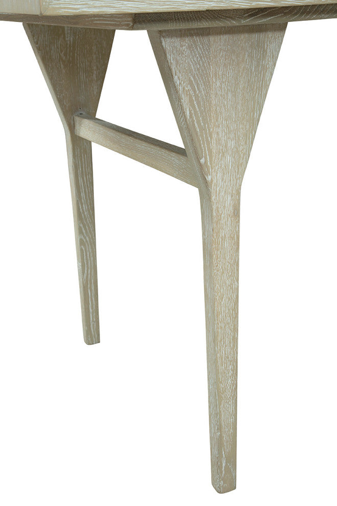 Hendrix 57" Wide Oak Desk, Off White