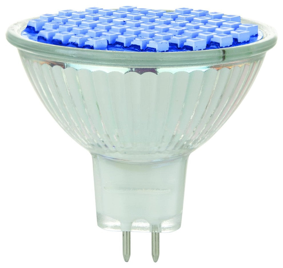 Sunlite Led Mr16 Colored 2W, 20W Halogen Equivalent, Bulb, Gu5.3, Base, Blue