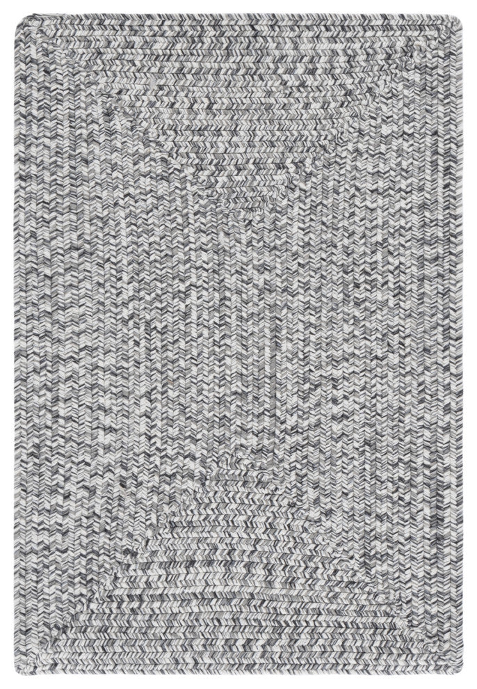 Safavieh Braided BRA201 Rug Machine-Washable, Grey/Ivory, 2'x3'
