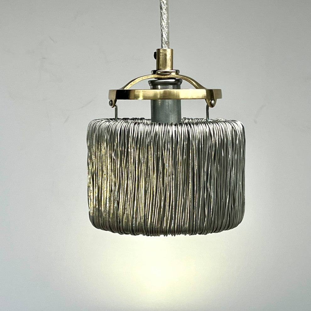Tesla Wire Coil Shade Mini Pendant 1
