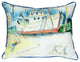 Pair of Betsy Drake Old Boat Large Indoor/Outdoor Pillows 16x20