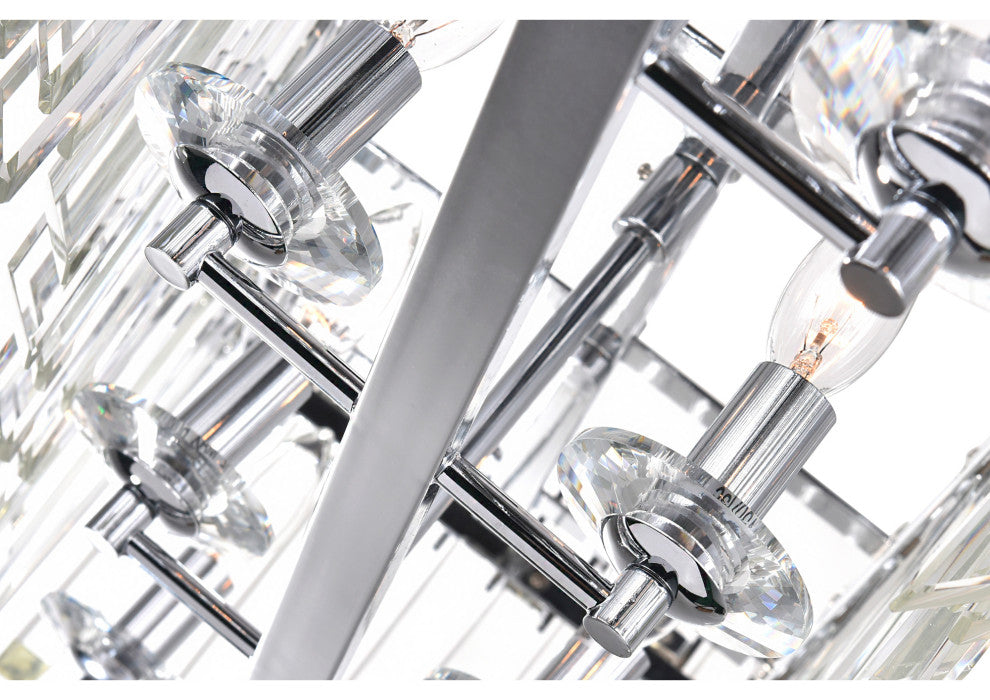 Henrietta 10 Light Chandelier With Chrome Finish