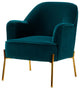 Nora Fabric Accent Chair, Teal
