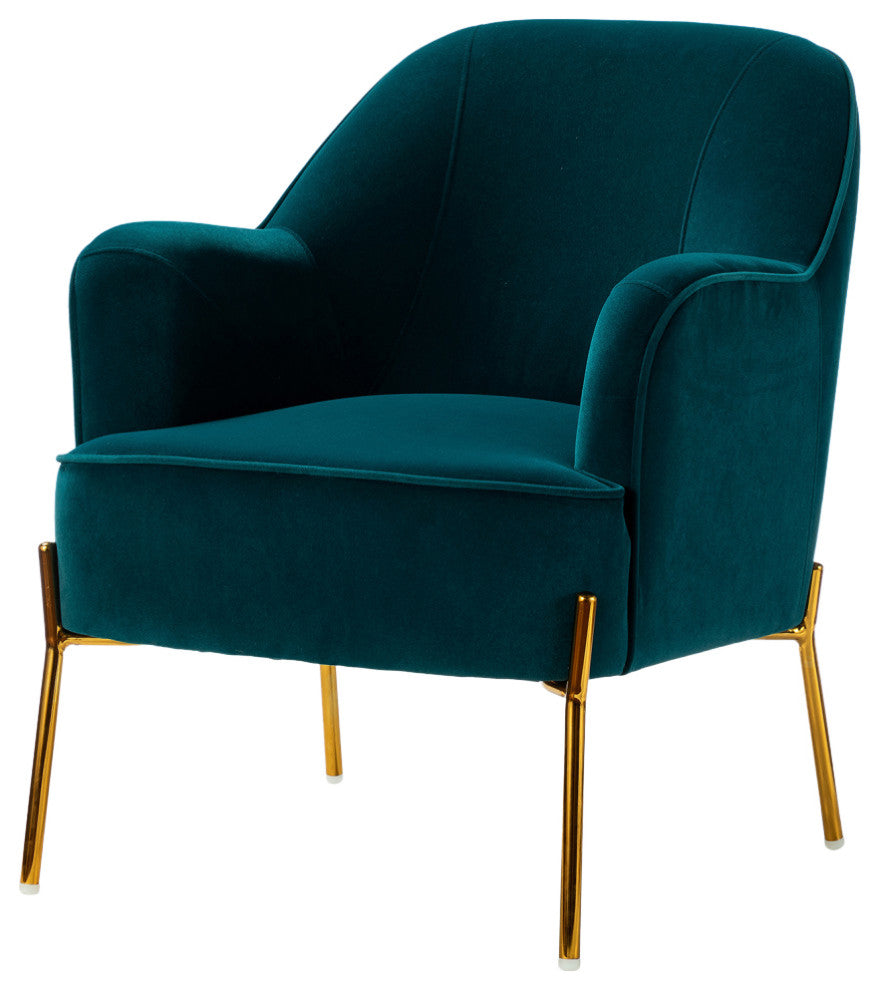 Nora Fabric Accent Chair, Teal