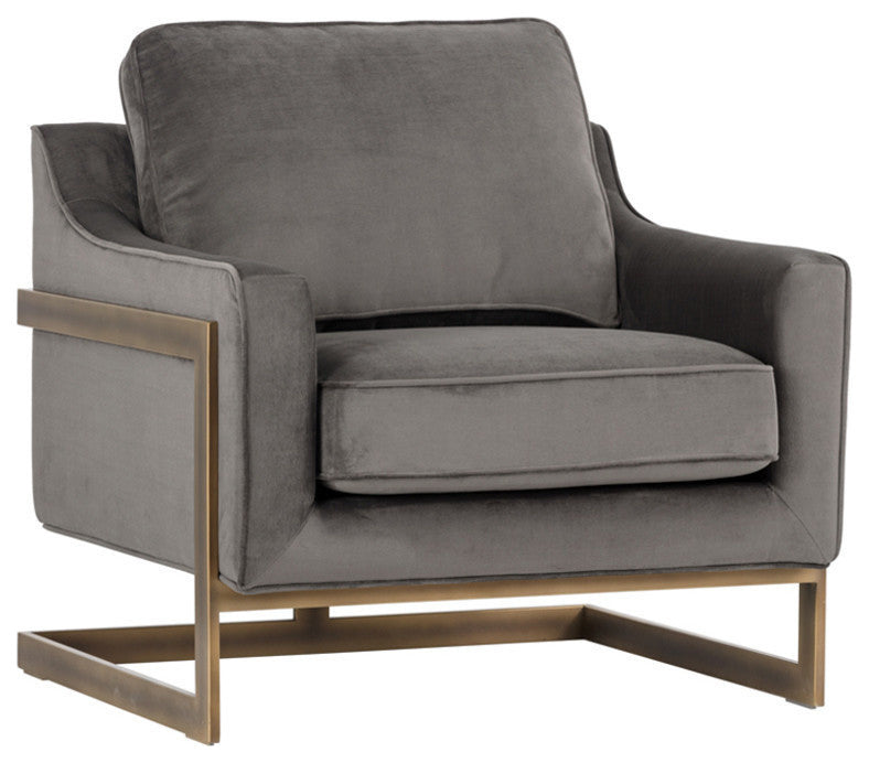 Kalmin Rustic Bronze Armchair, Pimlico Pebble