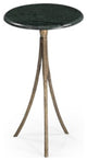 Milo Accent Table Antique Brass/Green